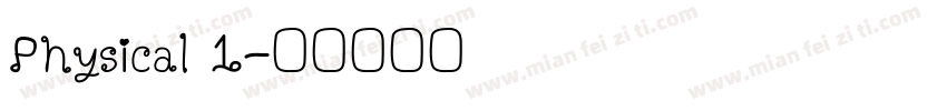 Physical 1字体转换